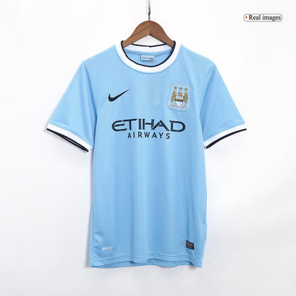 Retro 2013/14 Manchester City Home  Soccer Jersey Top Soccer Jerseys Store