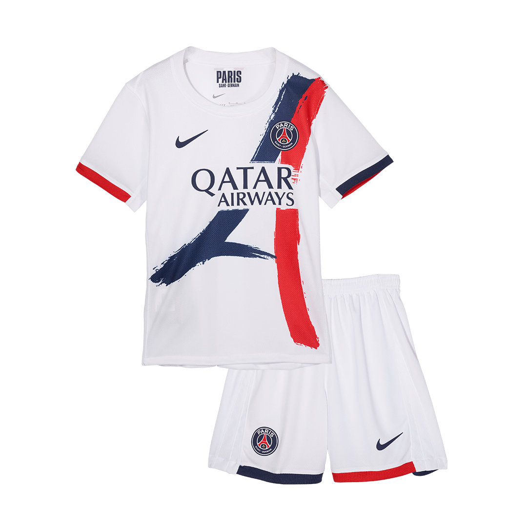 Kid's PSG Away  Soccer Jersey Kit(Jersey+Shorts+Socks) 2024/25 Top Soccer Jerseys Store