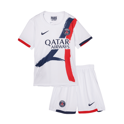 Kid's PSG Away  Soccer Jersey Kit(Jersey+Shorts+Socks) 2024/25 Top Soccer Jerseys Store