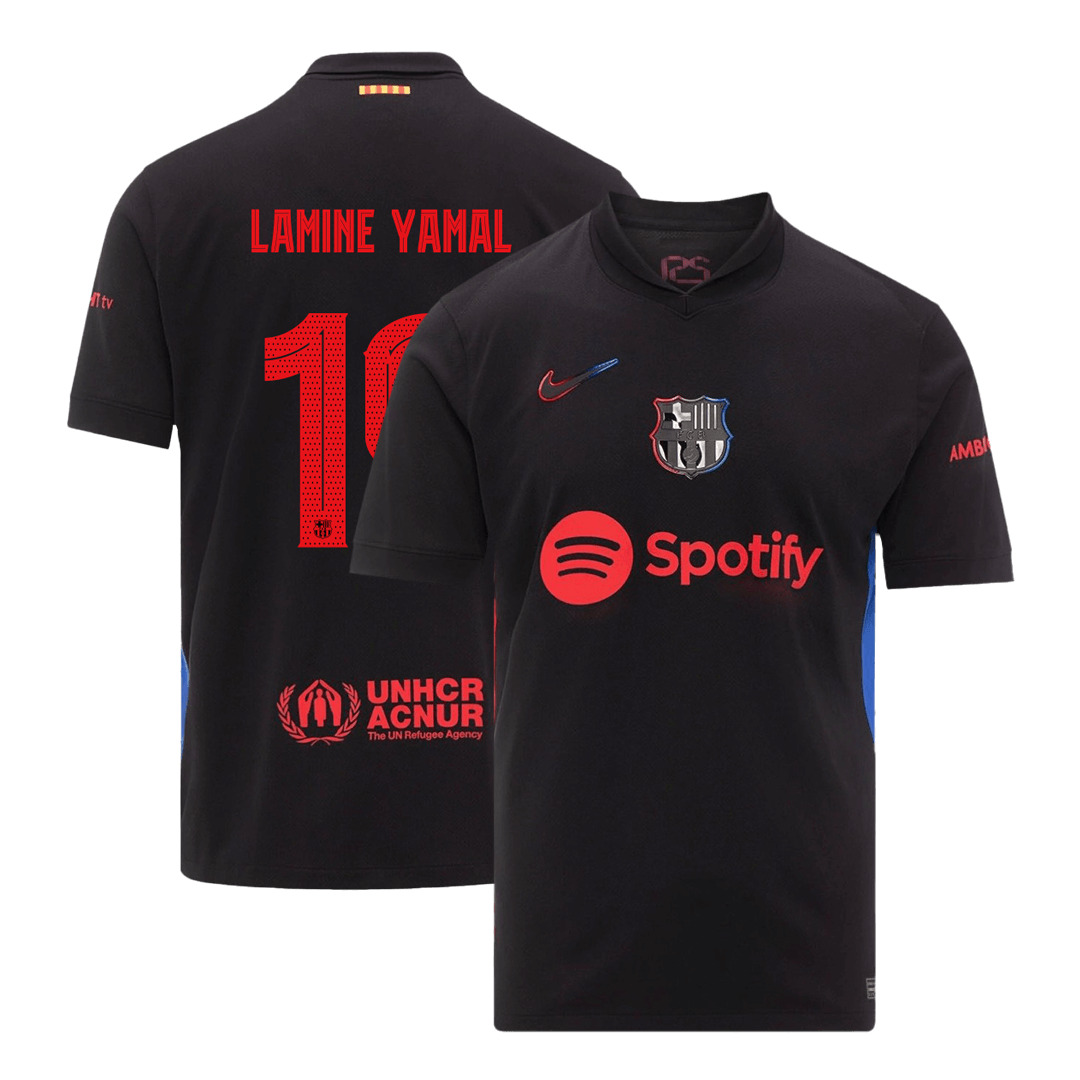 LAMINE YAMAL #19 Barcelona Away  Soccer Jersey 2024/25 - UCL Top Soccer Jerseys Store