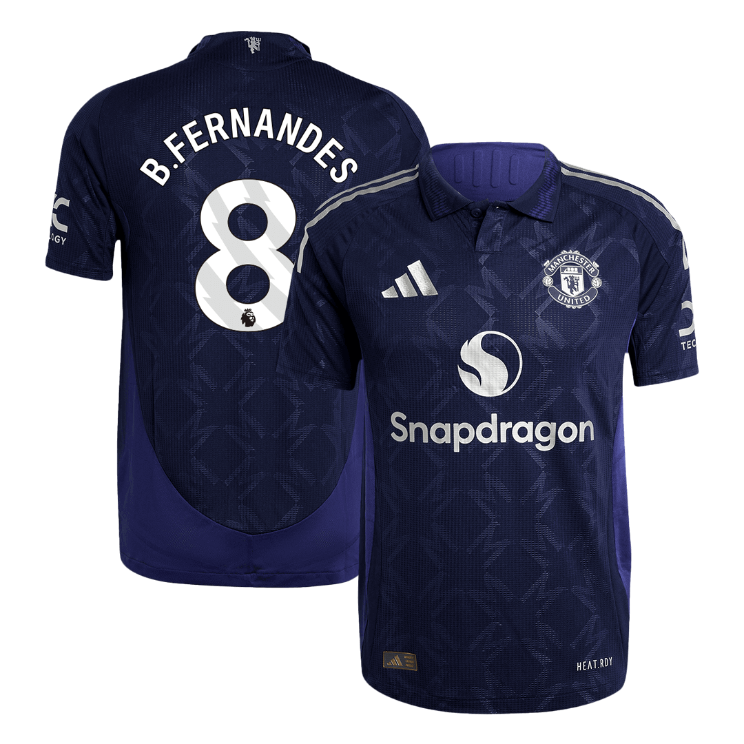 Player Version B.FERNANDES #8 Manchester United Away  Soccer Jersey 2024/25 Top Soccer Jerseys Store