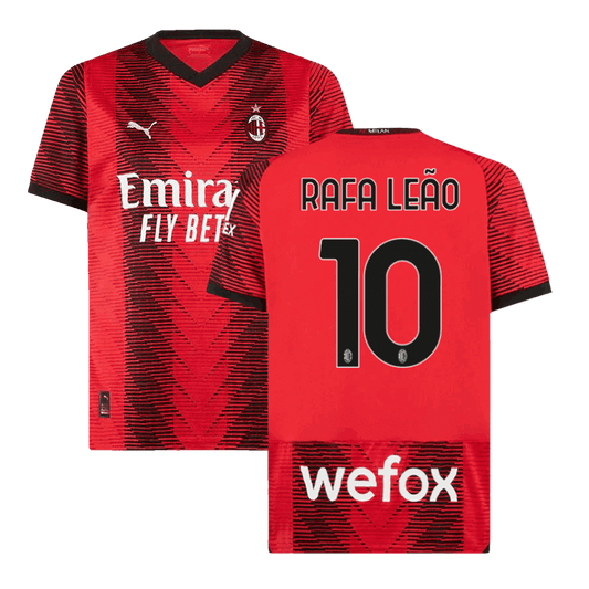 RAFA LE?O #10 AC Milan Home  Soccer Jersey 2023/24 Top Soccer Jerseys Store