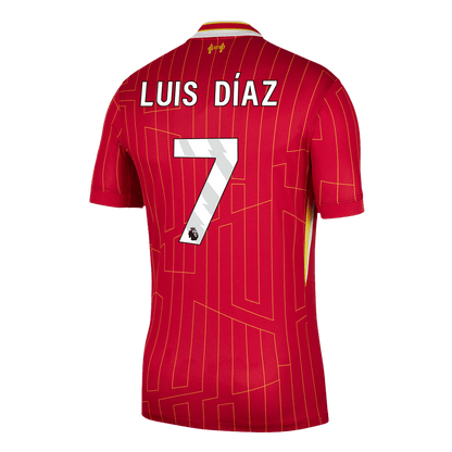 Luis Díaz #7 Liverpool Home  Soccer Jersey 2024/25 Top Soccer Jerseys Store