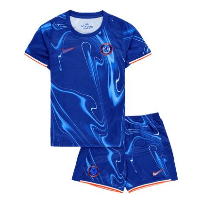 Kid's Chelsea Home  Soccer Jersey Kit(Jersey+Shorts) 2024/25 Top Soccer Jerseys Store