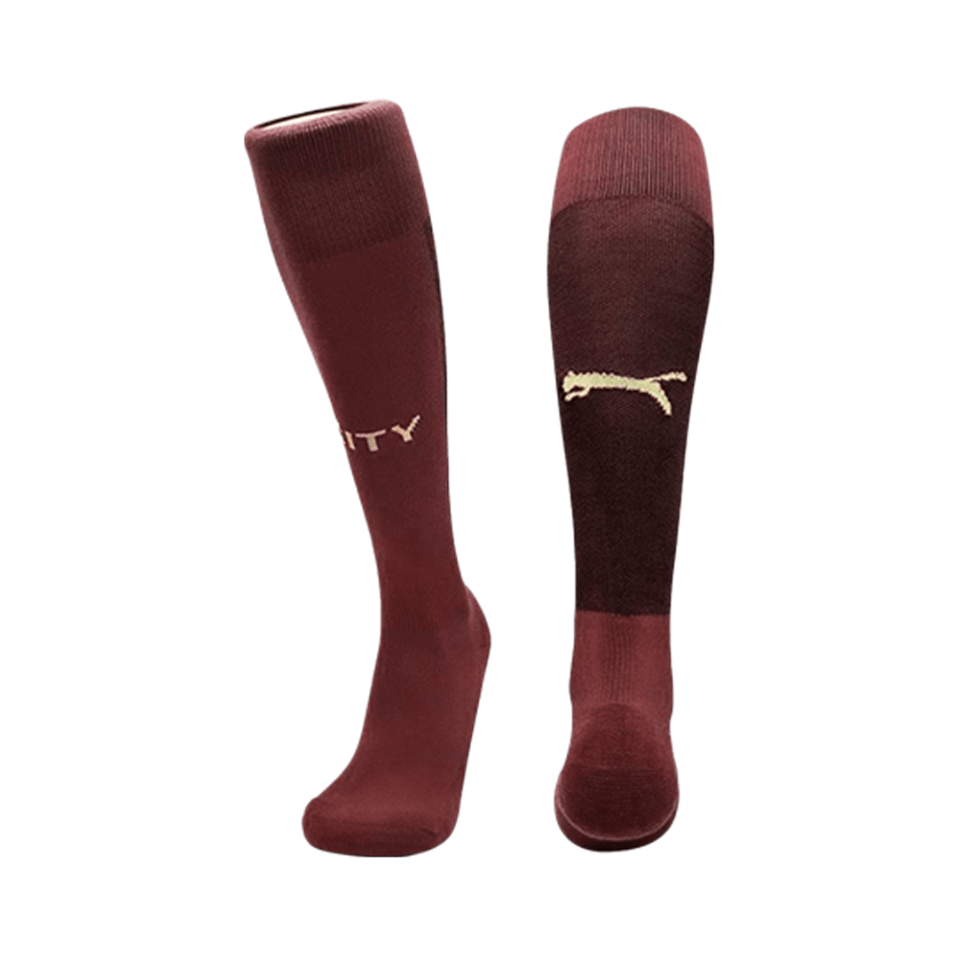 Kid's Manchester City Third Away Soccer Socks 2024/25 Top Soccer Jerseys Store