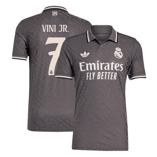 Player Version VINI JR. #7 Real Madrid Third Away  Soccer Jersey 2024/25 Top Soccer Jerseys Store
