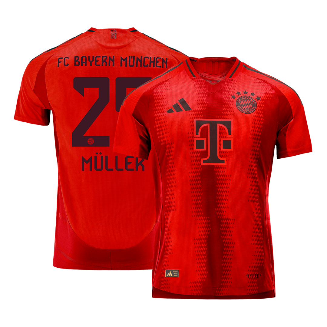 Player Version M?LLER #25 Bayern Munich Home  Soccer Jersey 2024/25 Top Soccer Jerseys Store
