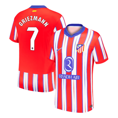GRIEZMANN #7 Atletico Madrid Home  Soccer Jersey 2024/25 Top Soccer Jerseys Store