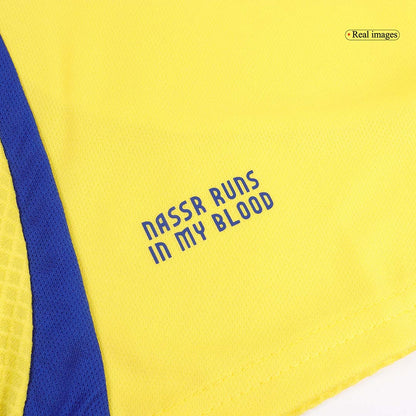 Kid's Al Nassr Home  Soccer Jersey Kit(Jersey+Shorts) 2024/25 Top Soccer Jerseys Store