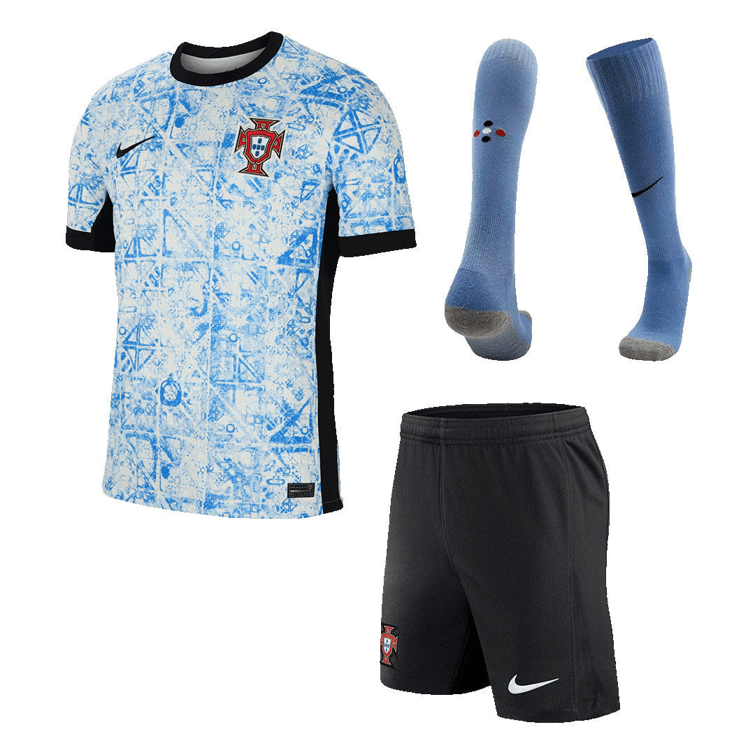 Men's Portugal Away Jersey Full Kit Euro 2024 Go Game Wear
