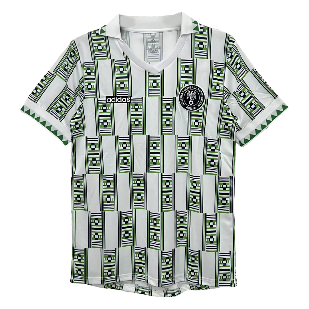 Retro 1994 Nigeria Away Soccer Jersey topsoccerjerseys.com
