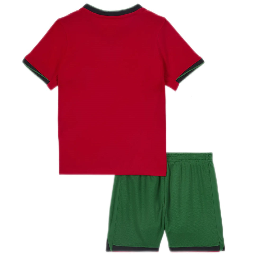 Kid's Portugal Home Jerseys Kit(Jersey+Shorts) Euro 2024 Go Game Wear