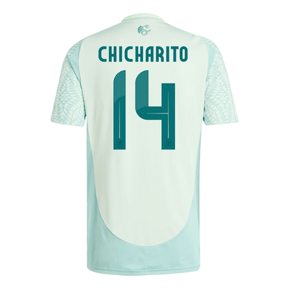 Men's Mexico CHICHARITO #14 Away Soccer Jersey Copa América 2024 Top Soccer Jerseys Store