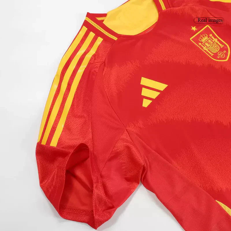 Player Version Spain Home Soccer Jersey Euro 2024 Go Game Wear