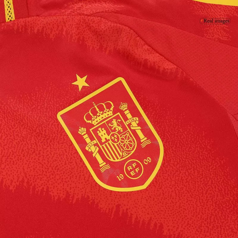 Player Version Spain Home Soccer Jersey Euro 2024 Go Game Wear
