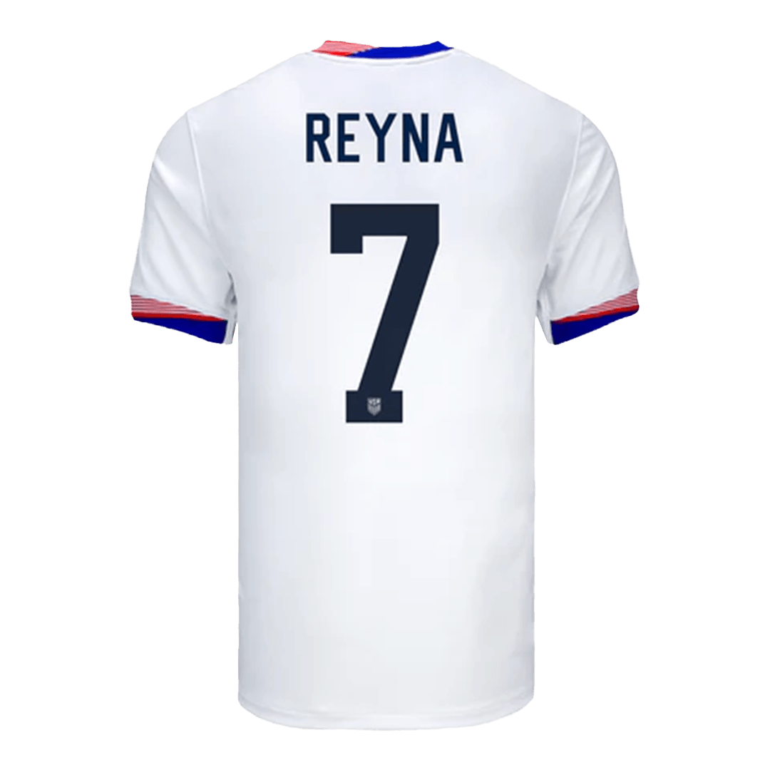 Men's USA REYNA #7 Home Soccer Jersey Copa América 2024 Go Game Wear