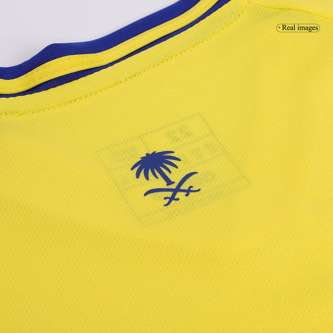 Kid's Al Nassr Home  Soccer Jersey Kit(Jersey+Shorts+Socks) 2024/25 Top Soccer Jerseys Store