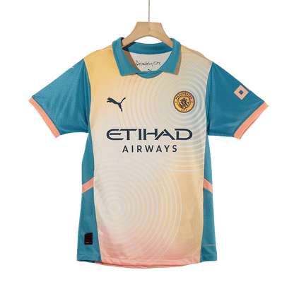 Player Version HAALAND #9 Manchester City Fourth Away  Soccer Jersey 2024/25- Definitely City (UCL) Top Soccer Jerseys Store