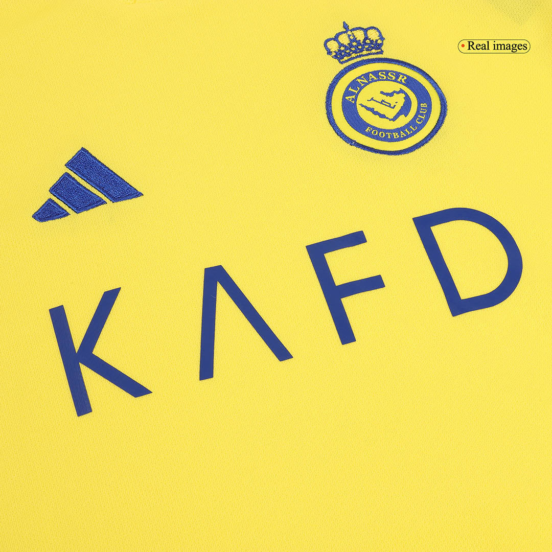 Kid's RONALDO #7 Al Nassr Home  Soccer Jersey Kit(Jersey+Shorts+Socks) 2024/25 Top Soccer Jerseys Store