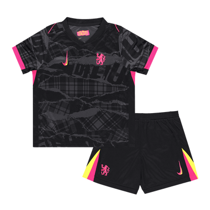 Kid's Chelsea Third Away  Soccer Jersey Kit(Jersey+Shorts) 2024/25 Top Soccer Jerseys Store