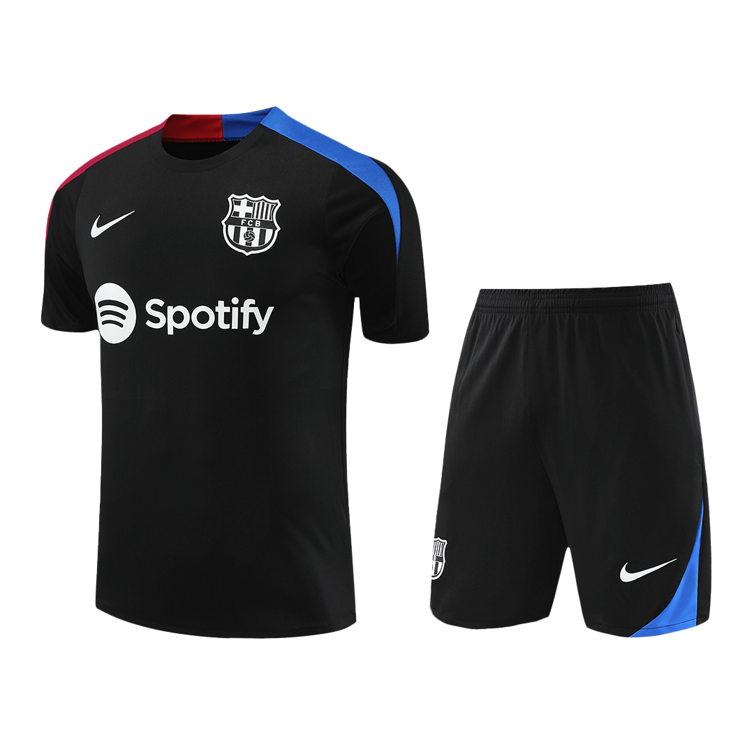 Barcelona Pre-Match  Soccer Jersey Kit(Jersey+Shorts) 2024/25 Top Soccer Jerseys Store