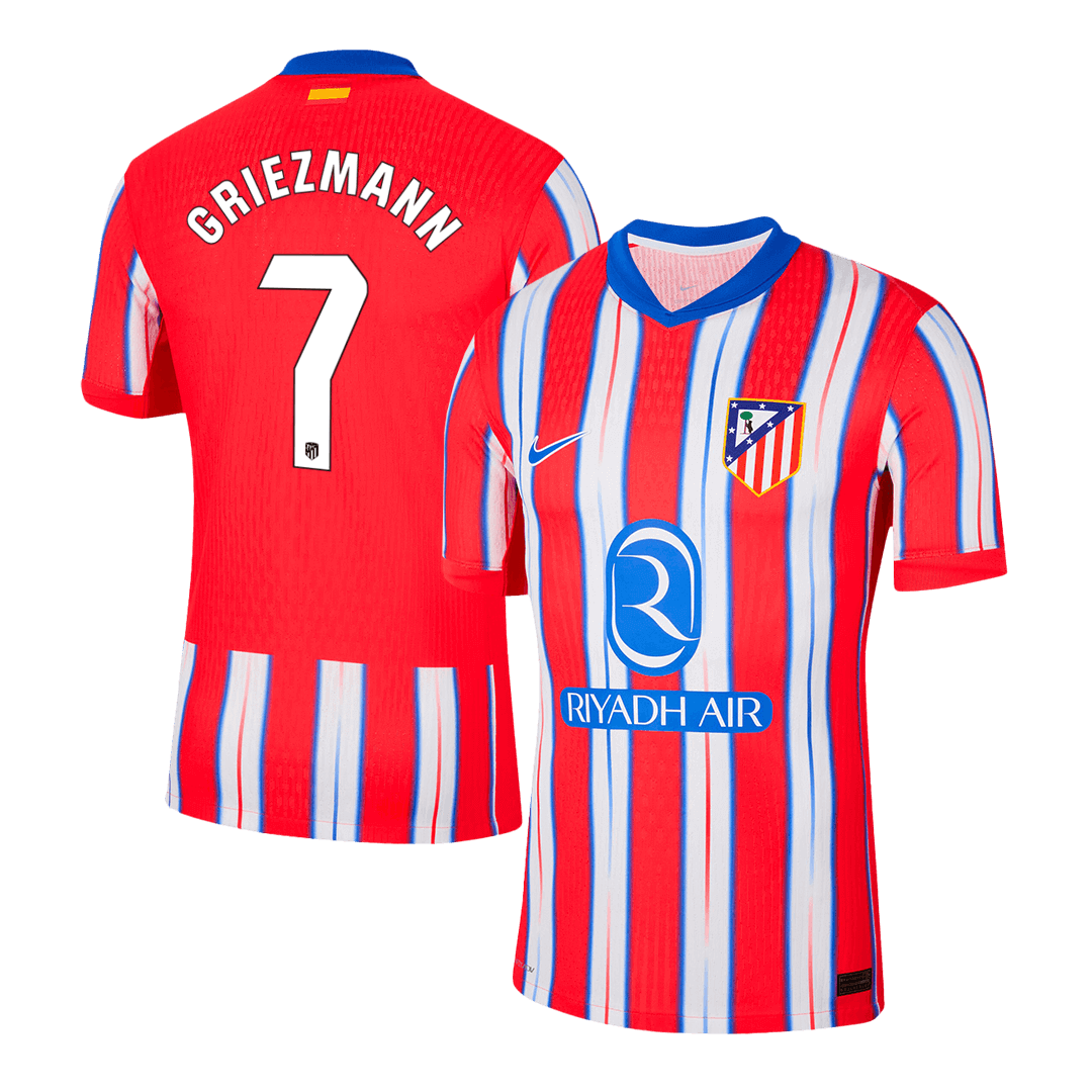 Player Version GRIEZMANN #7 Atletico Madrid Home  Soccer Jersey 2024/25 Top Soccer Jerseys Store
