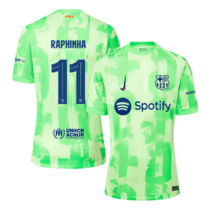 RAPHINHA #11 Barcelona Third Away  Soccer Jersey 2024/25 - UCL Top Soccer Jerseys Store