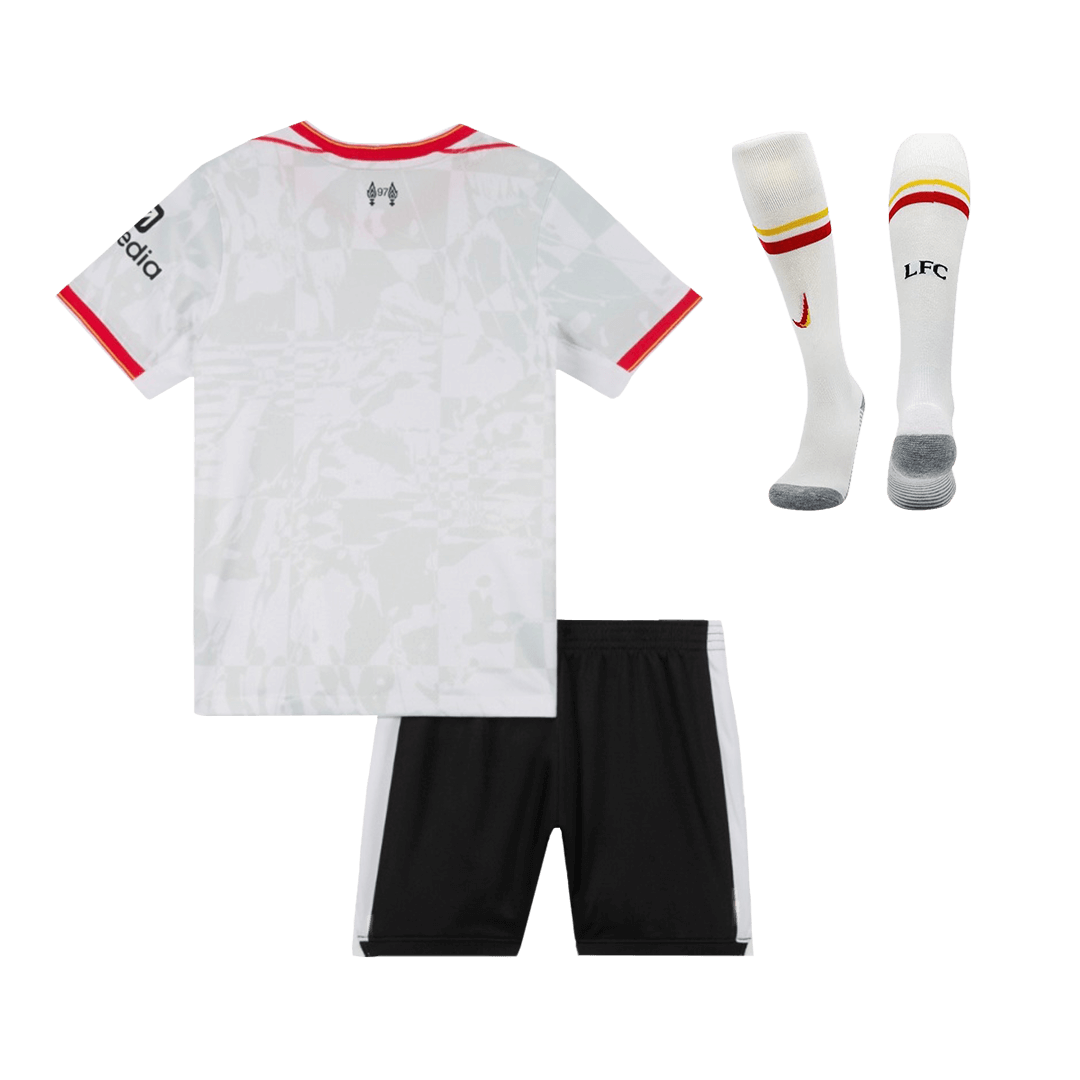 Kid's Liverpool Third Away  Soccer Jersey Kit(Jersey+Shorts+Socks) 2024/25 Top Soccer Jerseys Store