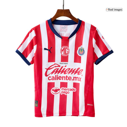 Kid's Chivas Home  Soccer Jersey Kit(Jersey+Shorts) 2024/25 Top Soccer Jerseys Store