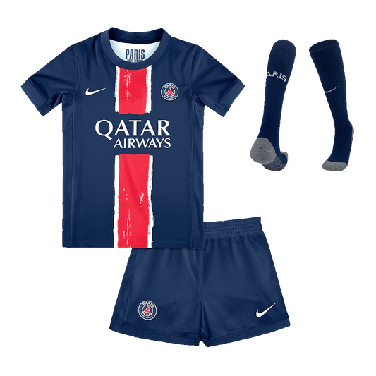 Kid's PSG Home Soccer Jersey Kit(Jersey+Shorts+Socks) 2024/25 Top Soccer Jerseys Store