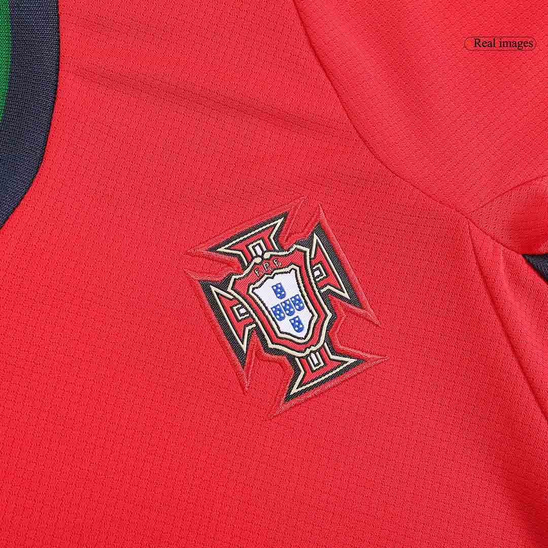 Kid's Portugal Home Jerseys Kit(Jersey+Shorts) Euro 2024 Go Game Wear