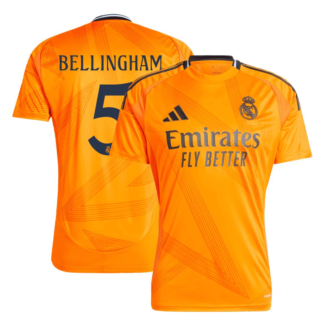 BELLINGHAM #5 Real Madrid Away  Soccer Jersey 2024/25 Top Soccer Jerseys Store