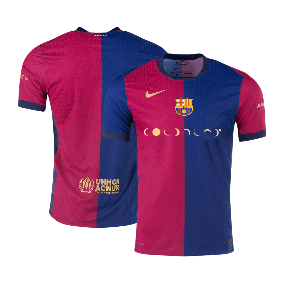 Player Version Barcelona Home  Soccer Jersey 2024/25 - COLDPLAY Top Soccer Jerseys Store