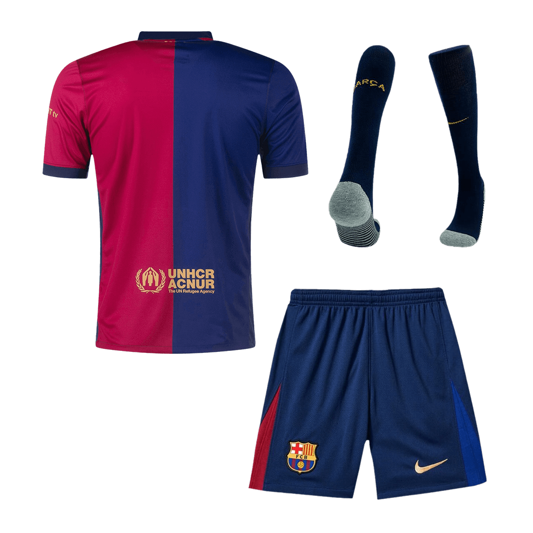 Barcelona Home  Soccer Jersey Kit(Jersey+Shorts+Socks) 2024/25 Top Soccer Jerseys Store