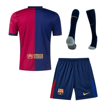 Barcelona Home  Soccer Jersey Kit(Jersey+Shorts+Socks) 2024/25 Top Soccer Jerseys Store