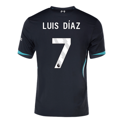 Luis Díaz #7 Liverpool Away  Soccer Jersey 2024/25 Top Soccer Jerseys Store