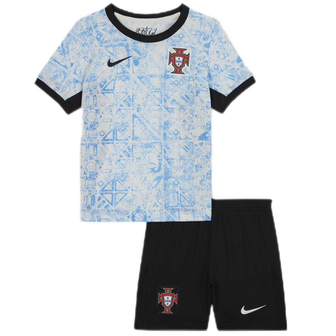Kid's Portugal Away Kit(Jersey+Shorts) Euro 2024 Go Game Wear