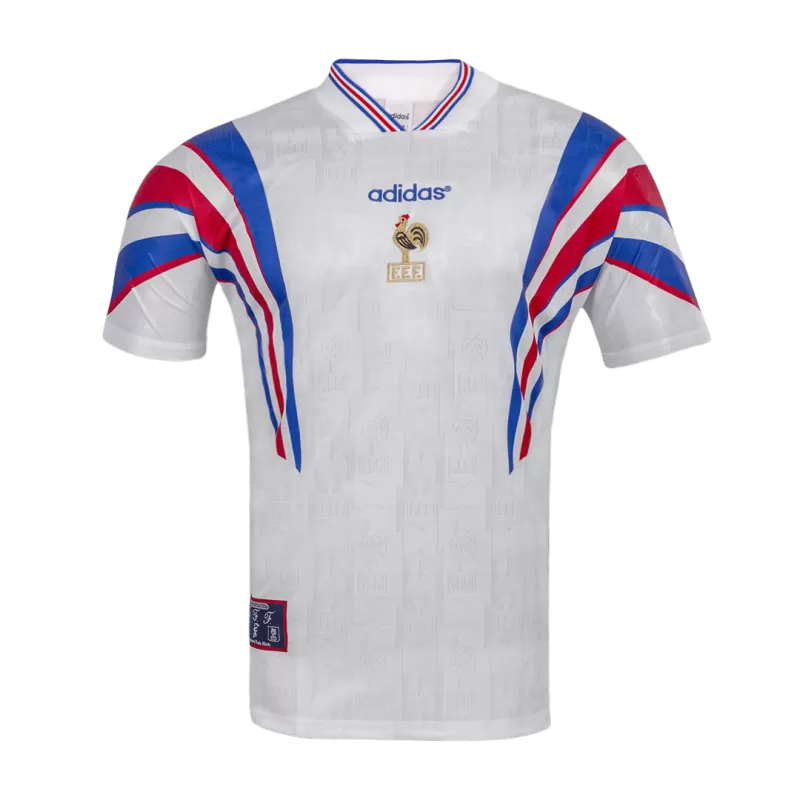 France Away Retro Soccer Jersey 1996