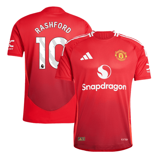 Player Version RASHFORD #10 Manchester United Home  Soccer Jersey 2024/25 Top Soccer Jerseys Store
