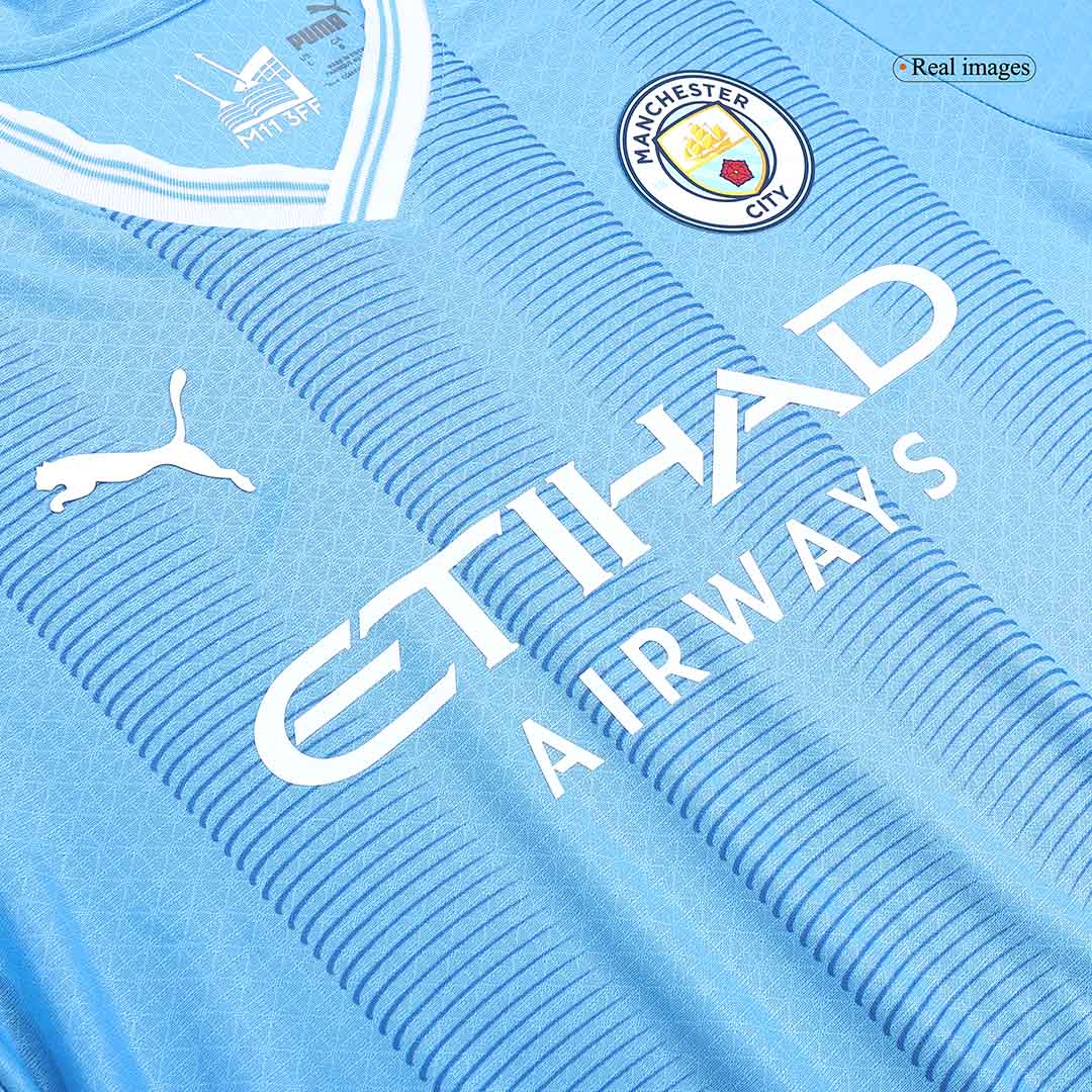 Player Version HAALAND #9 Manchester City Home  Soccer Jersey 2023/24 Top Soccer Jerseys Store