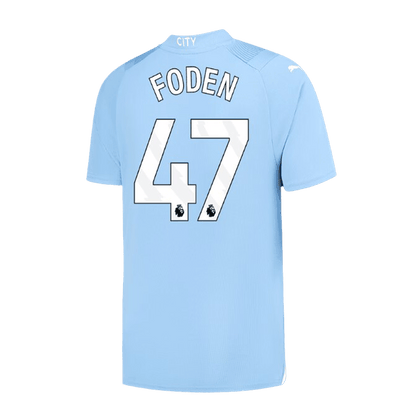 FODEN #47 Manchester City Home  Soccer Jersey 2023/24 Top Soccer Jerseys Store