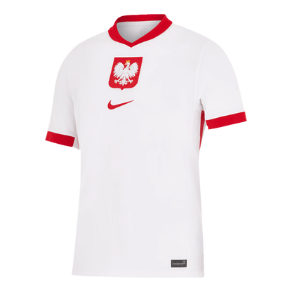 Poland Home Euro 2024 Soccer Jersey topsoccerjerseys.com