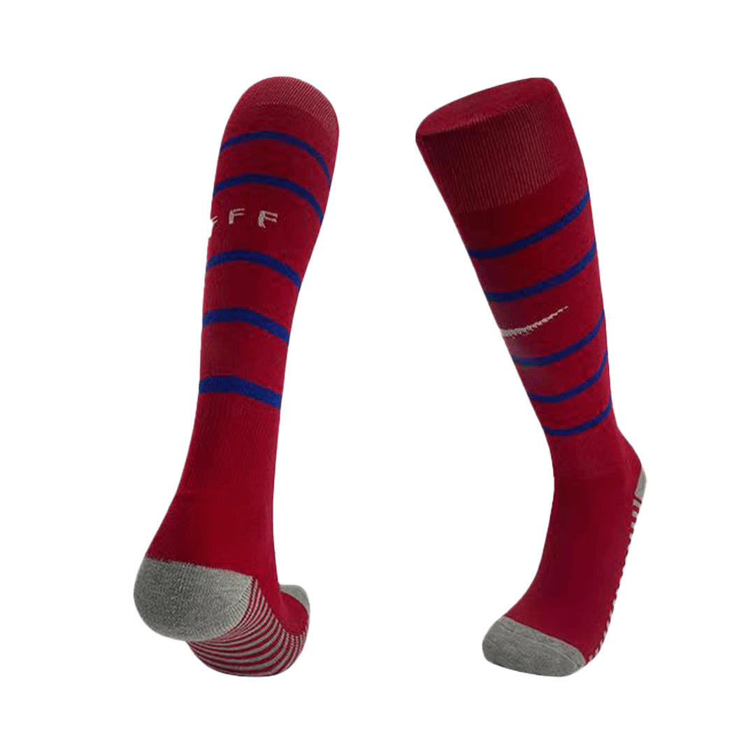 Kid's France Home Soccer Socks Euro 2024 Go Game Wear