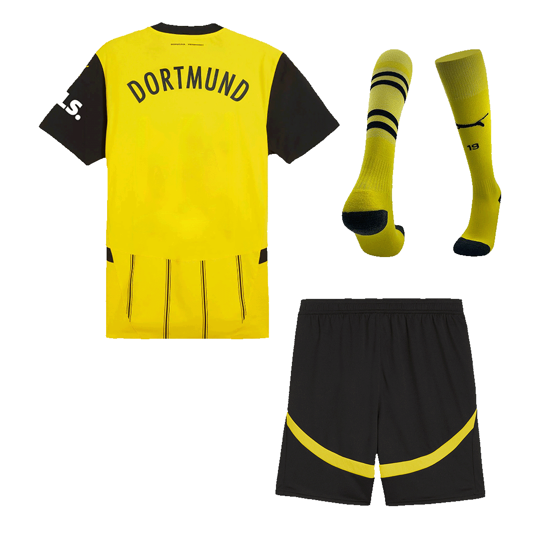 Borussia Dortmund Home  Soccer Jersey Kit(Jersey+Shorts+Socks) 2024/25 Top Soccer Jerseys Store