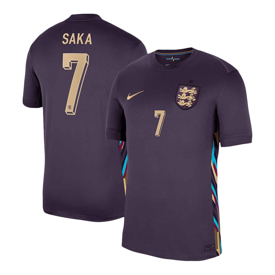 SAKA #7 England Away  Soccer Jersey Euro 2024 Top Soccer Jerseys Store