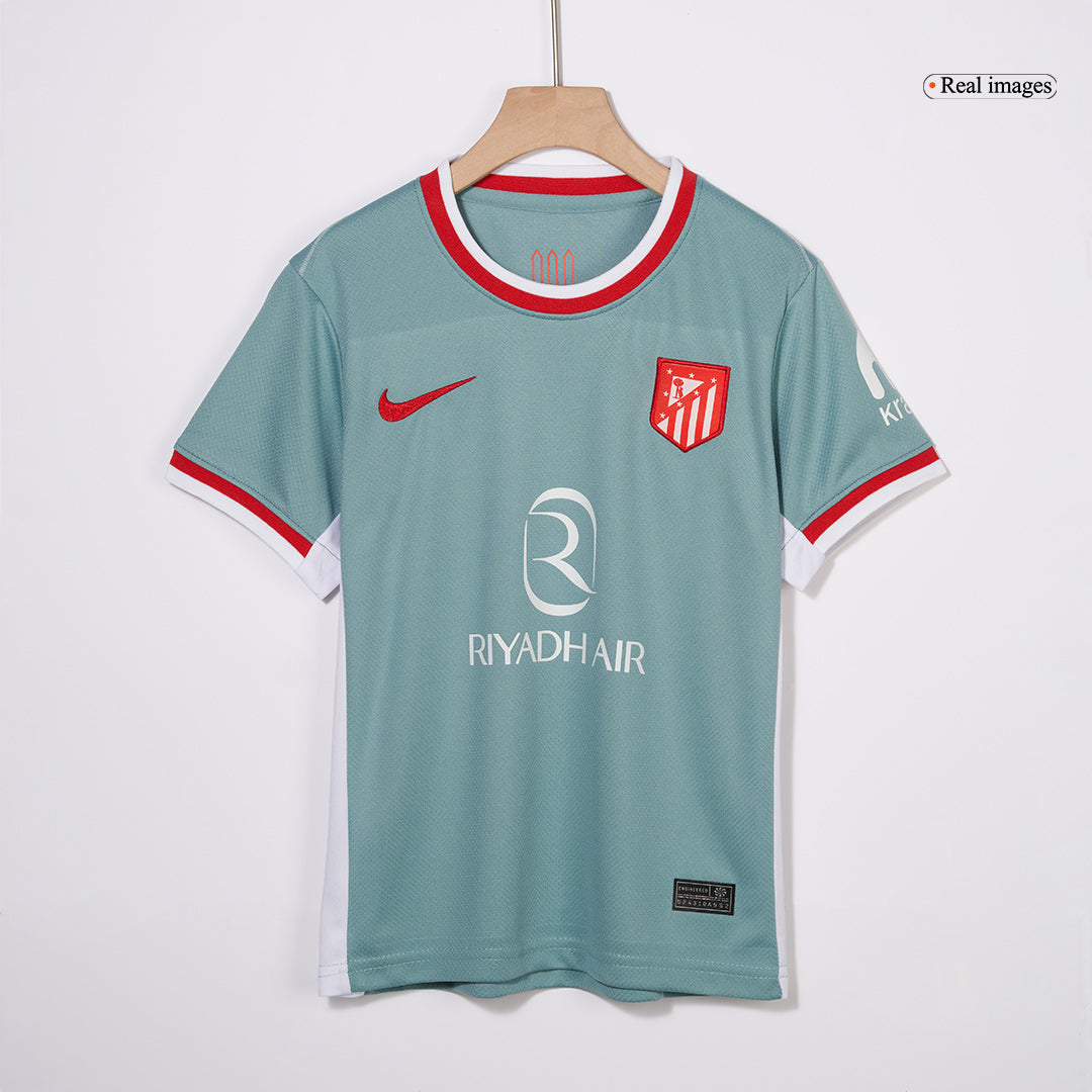 Kid's Atletico Madrid Away  Soccer Jersey Kit(Jersey+Shorts) 2024/25 Top Soccer Jerseys Store