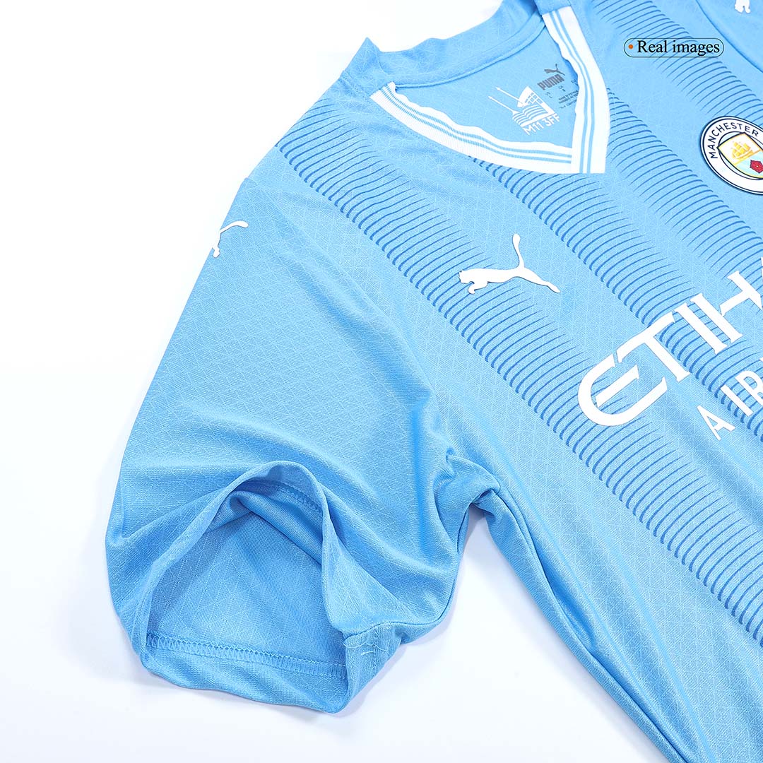 Player Version DE BRUYNE #17 Manchester City Home  Soccer Jersey 2023/24 Top Soccer Jerseys Store