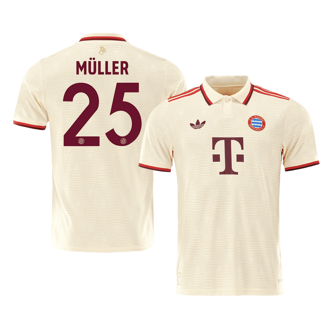 Player Version MÜLLER #25 Bayern Munich Third Away  Soccer Jersey 2024/25- UCL Top Soccer Jerseys Store