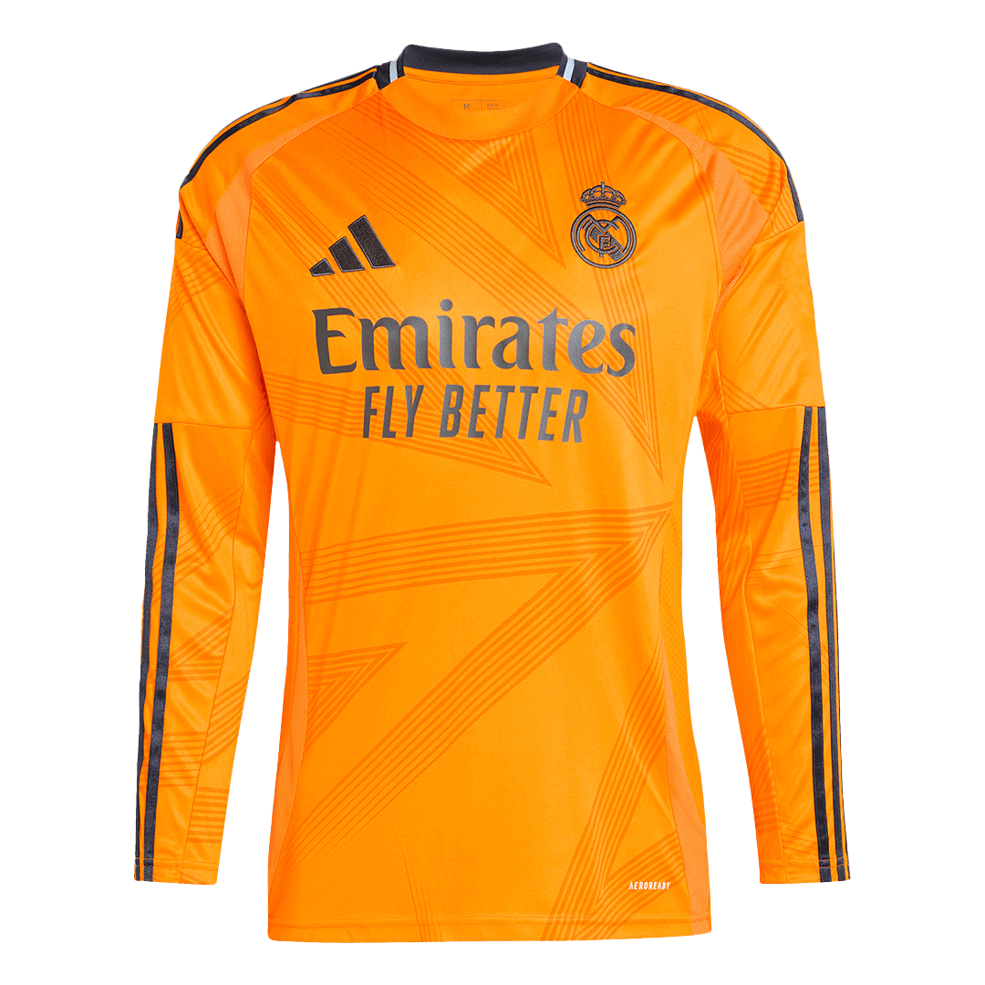 Real Madrid Away Long Sleeve  Soccer Jersey 2024/25 Top Soccer Jerseys Store