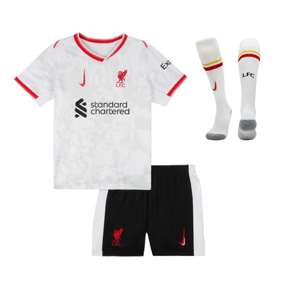 Kid's Liverpool Third Away  Soccer Jersey Kit(Jersey+Shorts+Socks) 2024/25 Top Soccer Jerseys Store